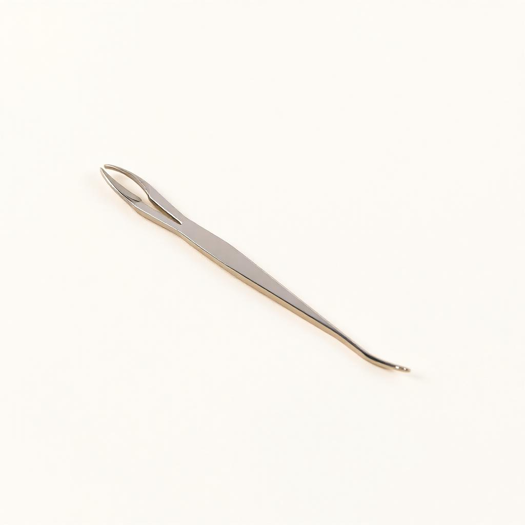 Dentalpinzette, gebogen